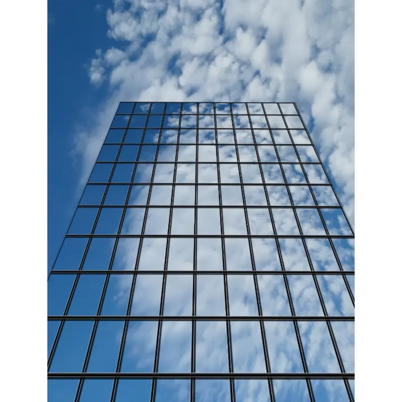 Low-E stiklas užuolaidų sienoms