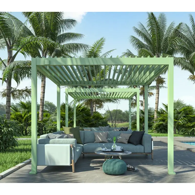 Rankiniu būdu ištraukiama pavėsinė